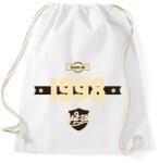 printfashion born-in-1998-cream-choco - Sportzsák, Tornazsák - Fehér (633072)