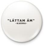 printfashion Karma - Kitűző, hűtőmágnes - Fehér (3076602)