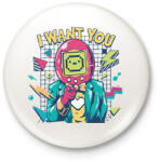 printfashion I want you 80-as évek - Kitűző, hűtőmágnes - Fehér (13304494)