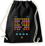 printfashion Retro space video game - Sportzsák, Tornazsák - Fekete (11554236)