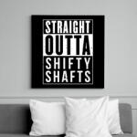 printfashion SHIFTY SHAFTS - Vászonkép - Fekete (6645594)