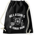 printfashion Még a jó csávók is be tudnak rúgni - Sportzsák, Tornazsák - Fekete (16561061)