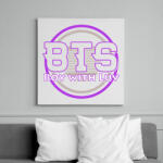 printfashion Boy With Luv BTS - Vászonkép - Fehér (6626454)
