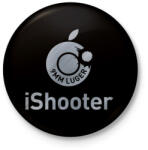 printfashion iShooter - Kitűző, hűtőmágnes - Fekete (3094055)