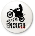 printfashion Enduro - Kitűző, hűtőmágnes - Fehér (4253463)