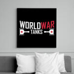 printfashion World War Tanks - Vászonkép - Fekete (6649952)