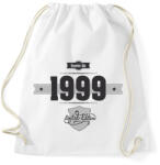 printfashion born-in-1999-(dark&lightgrey) - Sportzsák, Tornazsák - Fehér (475737)