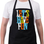 printfashion Szórakozzunk - Kötény - Fekete (4916400)