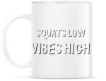 printfashion Squats low, vibes high. - Bögre - Fehér (2466802)