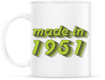 printfashion made-in-1951-green-grey - Bögre - Fehér (790338)