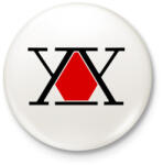 printfashion Hunter X Logo - Kitűző, hűtőmágnes - Fehér (5133461)