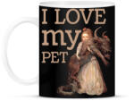 printfashion I love my pet - Bögre - Fekete (7075298)