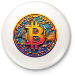 printfashion Bitcoin - Kitűző, hűtőmágnes - Fehér (15133625)