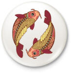 printfashion Színes Halak horoszkóp - Kitűző, hűtőmágnes - Fehér (3081291)