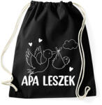 printfashion Apa leszek - Sportzsák, Tornazsák - Fekete (5089372)