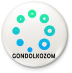 printfashion Gondolkozom - Kitűző, hűtőmágnes - Fehér (3084019)