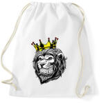 printfashion Oroszlán king - Sportzsák, Tornazsák - Fehér (2038098)