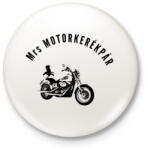 printfashion mrs motorkerékpár - Kitűző, hűtőmágnes - Fehér (3079480)