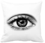 printfashion Halftone eye - Párnahuzat, Díszpárnahuzat - Fehér (15895510)