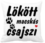 printfashion Lökött macskás csajszi - Párnahuzat, Díszpárnahuzat - Fehér (14589531)
