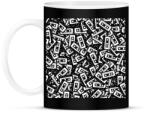 printfashion casettepattern - Bögre - Fekete (5482502)
