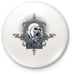 printfashion King of the Hood - Kitűző, hűtőmágnes - Fehér (4718658)