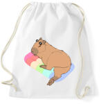 printfashion Nyári capybara - Sportzsák, Tornazsák - Fehér (13682721)