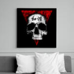 printfashion Békés koponya - Vászonkép - Fekete (6642008)