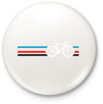 printfashion M Bike - Kitűző, hűtőmágnes - Fehér (3088712)