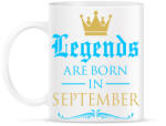 printfashion A legendák szeptemberben születnek - Bögre - Fehér (789433)
