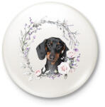 printfashion tacsi virágokkal - Kitűző, hűtőmágnes - Fehér (15107576)