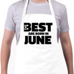 printfashion The Best are born in june - Kötény - Fehér (5425194)