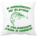 printfashion A horgászat az életem - Párnahuzat, Díszpárnahuzat - Fehér (2613854)