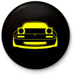 printfashion Mazda mx5 Sárga - Kitűző, hűtőmágnes - Fekete (15776937)