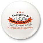 printfashion Legjobb könyvelőnek lenni nehéz - Kitűző, hűtőmágnes - Fehér (12563262)