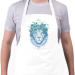 printfashion Floral lion - Kötény - Fehér (4900811)