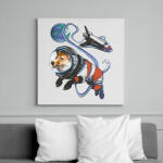 printfashion Űrhajós corgi - Vászonkép - Fehér (10139188)