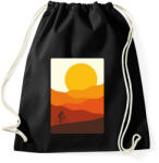 printfashion Biciklizés a hegyekben - Sportzsák, Tornazsák - Fekete (319760)