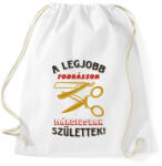 printfashion Fodrász szülinapja március színes - Sportzsák, Tornazsák - Fehér (5490152)