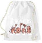 printfashion Dínók a zebrán - Sportzsák, Tornazsák - Fehér (14751109)