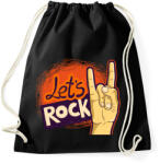 printfashion lets rock - Sportzsák, Tornazsák - Fekete (4657849)