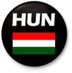 printfashion HUN - Kitűző, hűtőmágnes - Fekete (14695621)