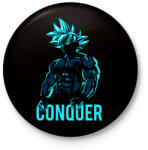 printfashion Dragon ball - Kitűző, hűtőmágnes - Fekete (3102601)