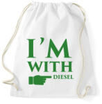 printfashion diesel. png - Sportzsák, Tornazsák - Fehér (260164)