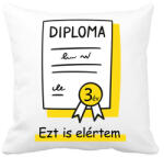 printfashion Diplomás minta - Számmal - Párnahuzat, Díszpárnahuzat - Fehér (6250525)