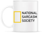 printfashion National Sarcasm Society - Black - Bögre - Fehér (7046789)