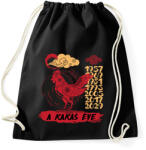 printfashion A kakas éve - Sportzsák, Tornazsák - Fekete (7614628)