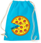 printfashion Páros póló - First bite pizza - Sportzsák, Tornazsák - Surf blue (4262366)