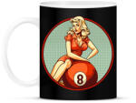 printfashion Retro bilárd - Bögre - Fekete (11872189)