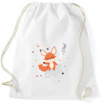 printfashion róka - Sportzsák, Tornazsák - Fehér (14743495)